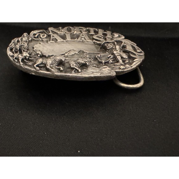 Vintage 1984 North to‎ Alaska Siskiyou Belt Buckle Silver Tone - Picture 7 of 14